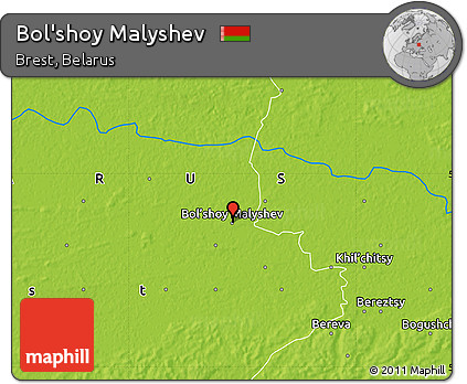 Physical Map of Bol'shoy Malyshev