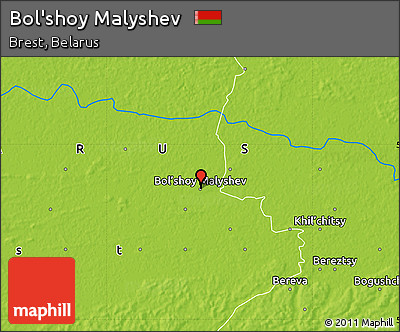 Physical Map of Bol'shoy Malyshev