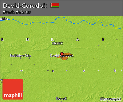 Physical Map of David-Gorodok