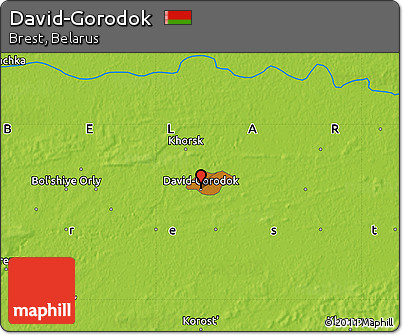 Physical Map of David-Gorodok