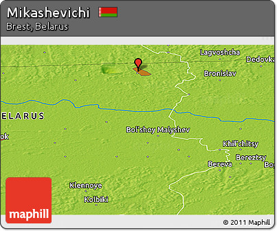 Physical Panoramic Map of Mikashevichi