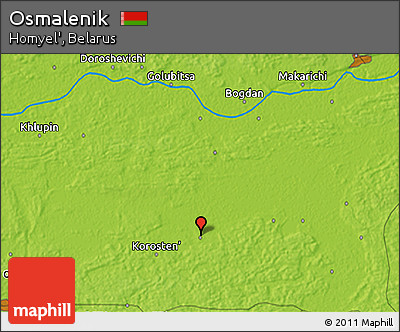 Physical 3D Map of Osmalenik