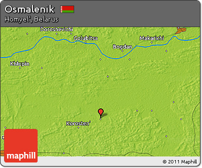 Physical 3D Map of Osmalenik