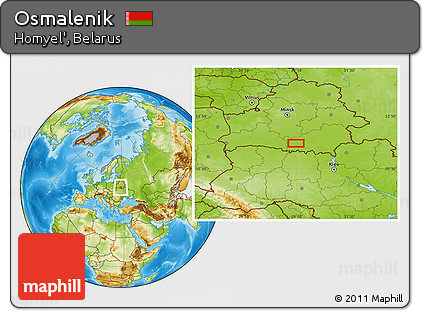 Physical Location Map of Osmalenik