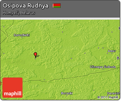 Physical 3D Map of Osipova Rudnya