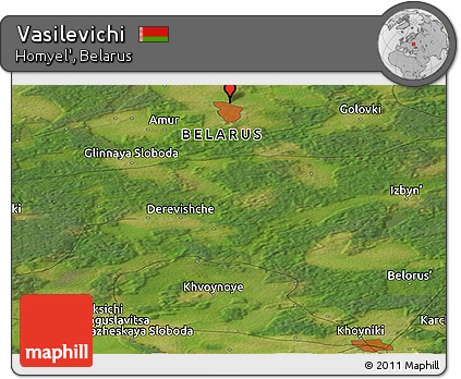 Satellite Panoramic Map of Vasilevichi