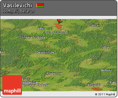 Satellite Panoramic Map of Vasilevichi
