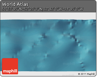 Satellite 3D Map of the Area around 52° 6' 54" N, 32° 13' 30" W