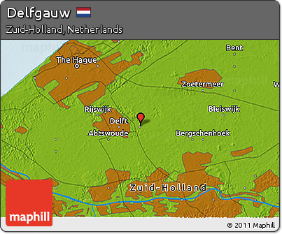 Physical 3D Map of Delfgauw