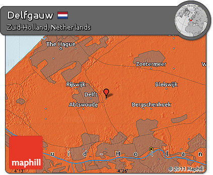 Political Map of Delfgauw
