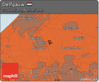 Political Map of Delfgauw