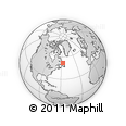 Outline Map of the Area around 52° 6' 54" N, 56° 52' 30" W, rectangular outline