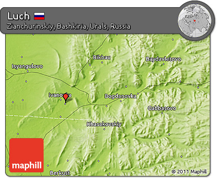 Physical 3D Map of Luch