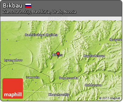 Physical 3D Map of Bikbau