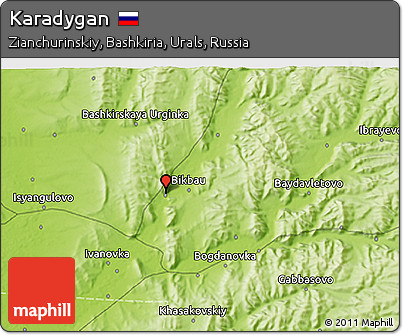 Physical 3D Map of Karadygan