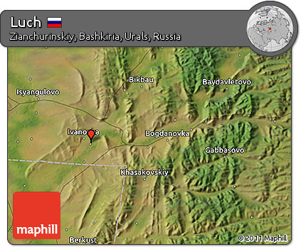 Satellite 3D Map of Luch