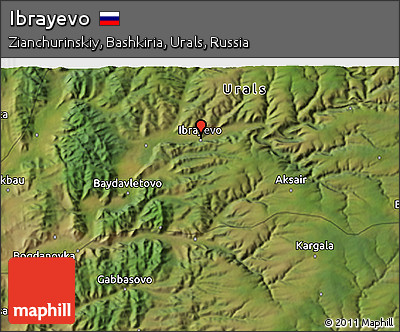Satellite 3D Map of Ibrayevo