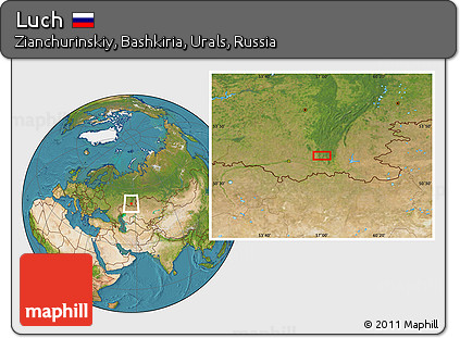 Satellite Location Map of Luch