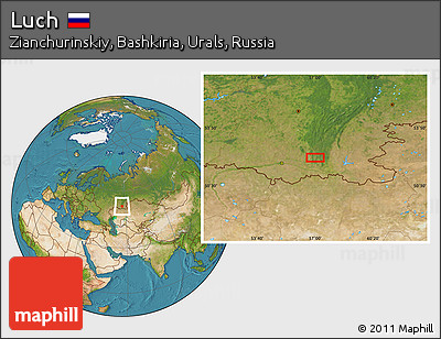 Satellite Location Map of Luch
