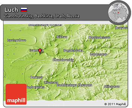Physical Panoramic Map of Luch