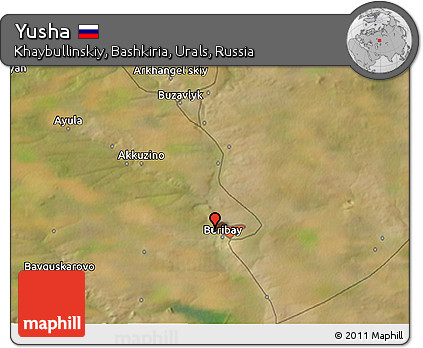 Satellite 3D Map of Yusha