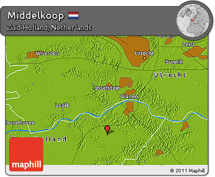 Physical 3D Map of Middelkoop