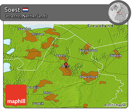 Physical 3D Map of Soest