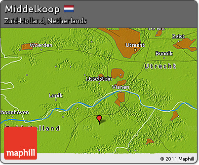 Physical 3D Map of Middelkoop