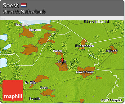 Physical 3D Map of Soest