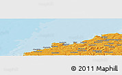 Political Panoramic Map of the area around 52° 6' 54" N, 5° 1' 30" W