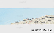 Shaded Relief Panoramic Map of the area around 52° 6' 54" N, 5° 1' 30" W