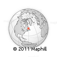 Outline Map of the Area around 52° 6' 54" N, 60° 16' 29" W, rectangular outline