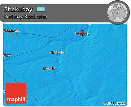 Political 3D Map of Shekubay