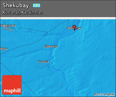 Political 3D Map of Shekubay