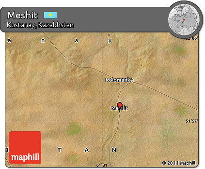 Satellite Map of Meshit
