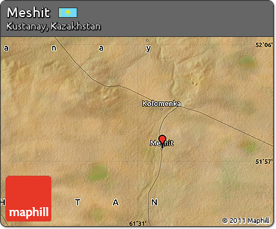 Satellite Map of Meshit