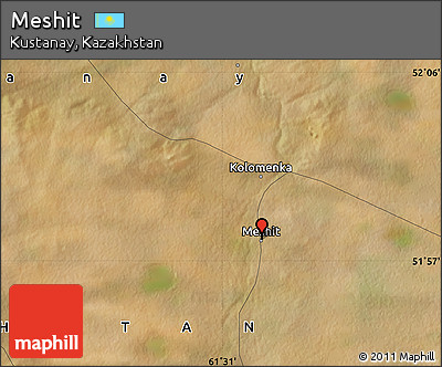 Satellite Map of Meshit