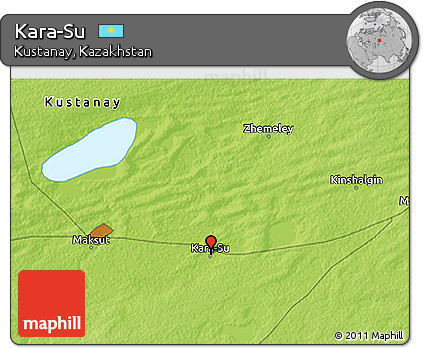 Physical 3D Map of Kara-Su