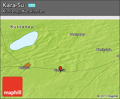 Physical 3D Map of Kara-Su