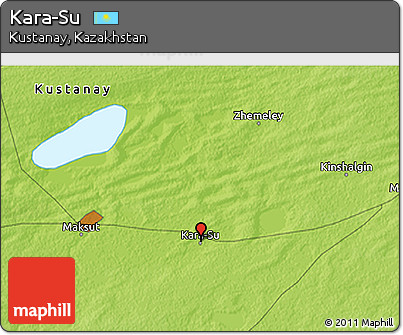 Physical 3D Map of Kara-Su