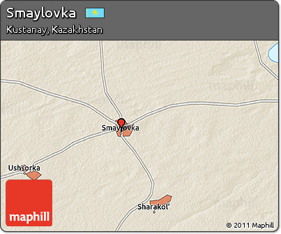 Shaded Relief 3D Map of Smaylovka