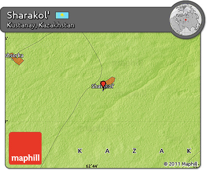 Physical Map of Sharakol'