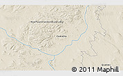 Shaded Relief 3D Map of the area around 52° 6' 54" N, 64° 31' 30" W