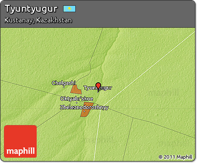 Physical Map of Tyuntyugur