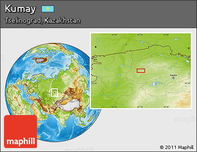 Physical Location Map of Kumay