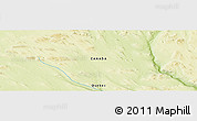Physical Panoramic Map of the area around 52° 6' 54" N, 67° 4' 29" W