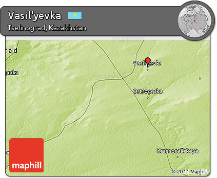 Physical 3D Map of Vasil'yevka