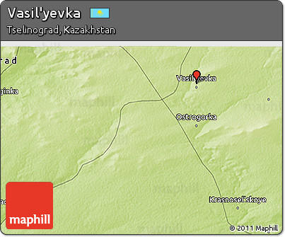 Physical 3D Map of Vasil'yevka