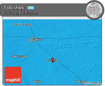 Political 3D Map of Tobishek