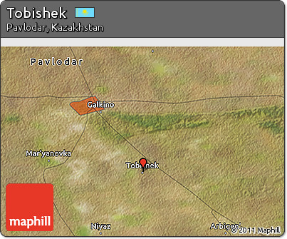 Satellite 3D Map of Tobishek